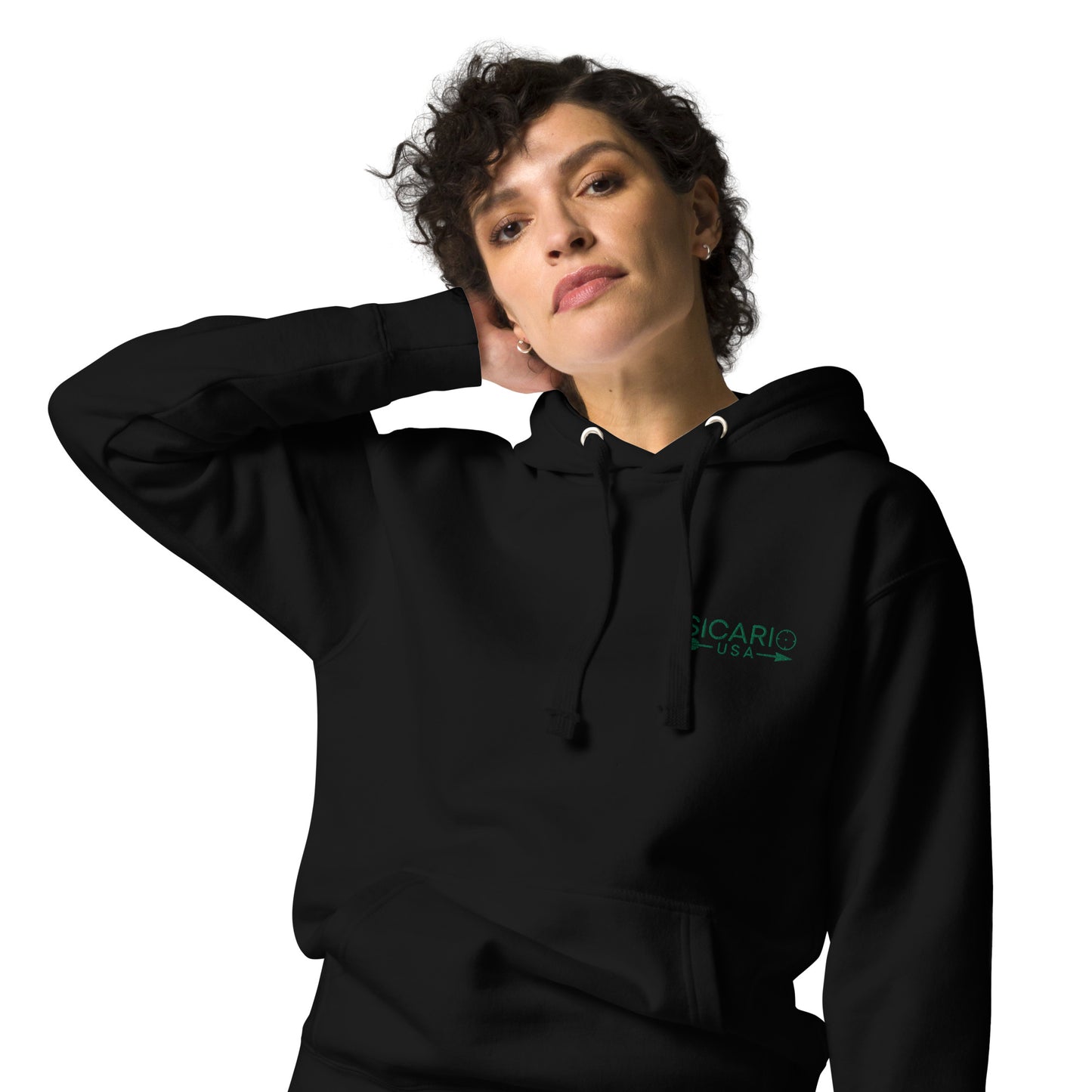 Sicario USA Black w Green Unisex Hoodie